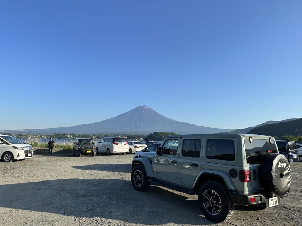 View of Mount Fuji from Oishi Park